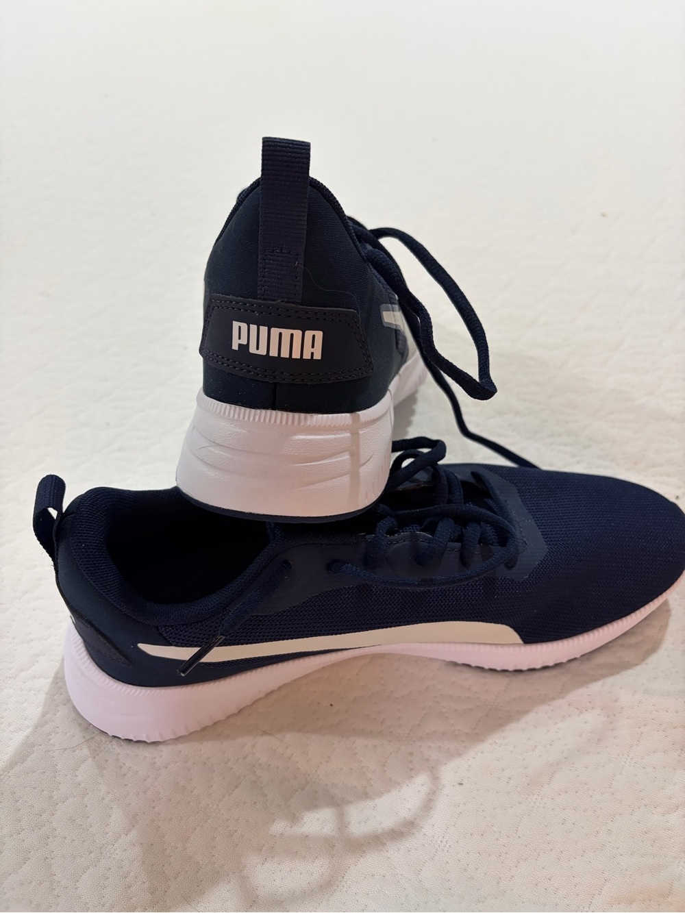 Puma Navy and White Low-Top Trainer